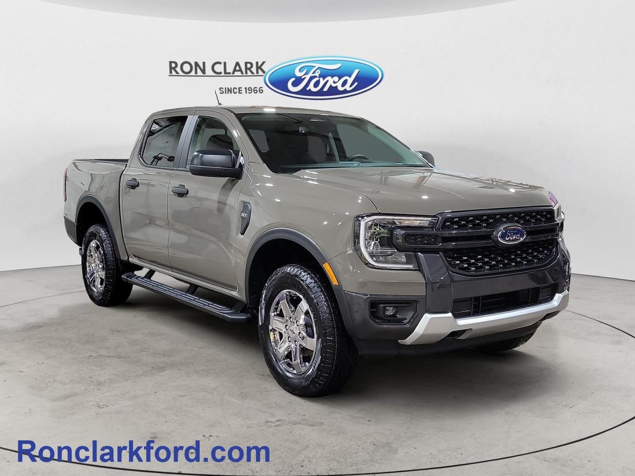 The 2026 Ford Ranger XLT 4x4 Crew Cab in Marsh Grey delivers the perfect blend of rugged capability, modern technology, and bold style. Powered by the impressive 2.7L EcoBoost® engine paired with a smooth-shifting 10-speed automatic transmission, this Ranger is built to handle tough jobs, weekend adventures, and everything in between with confident performance and responsive power.The striking Marsh Grey exterior is enhanced by the Sport Appearance Package, giving this truck a sleek, aggressive stance that stands out on the road. Complemented by 18 wheels and black running boards, this Ranger has a commanding presence while offering easy access and everyday practicality.Inside, the Ebony cloth interior provides comfort and durability for both driver and passengers. The spacious Crew Cab configuration ensures plenty of room for family, friends, or coworkers, making it as versatile as it is capable. Equipped with the 301A Equipment Group, this Ranger adds upgraded technology and convenience features that enhance your driving experience, keeping you connected, comfortable, and in control.Whether youre towing, hauling, commuting, or exploring off the beaten path, the 2026 Ford Ranger XLT 4x4 is ready to get the job done in style.Come to the dealer you can trust. 58 years and counting Ron Clark Ford & Jayco RV is known for great value and being best in customer service! We serve and deliver all over Ontario including destinations such as Wyoming, Petrolia, Sarnia, London, Guelph, Kitchener-Waterloo, Hamilton, GTA, Ottawa & Chatham-Kent. Call or visit us at RON CLARK FORD & JAYCO RV to view and test drive today! RON CLARK FORD where else!!
