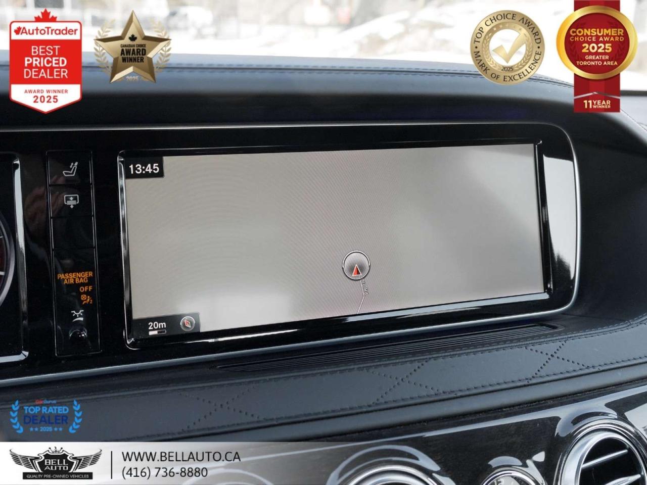 2015 Mercedes-Benz S-Class S550 LWB   AMGPKG   PRMPKG   HUD   BRMSTR   SRVCRCRDS   NOACCIDENT Photo3