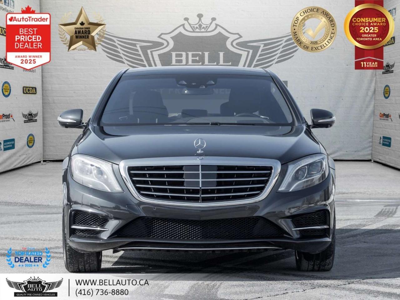 2015 Mercedes-Benz S-Class S550 LWB   AMGPKG   PRMPKG   HUD   BRMSTR   SRVCRCRDS   NOACCIDENT Photo1
