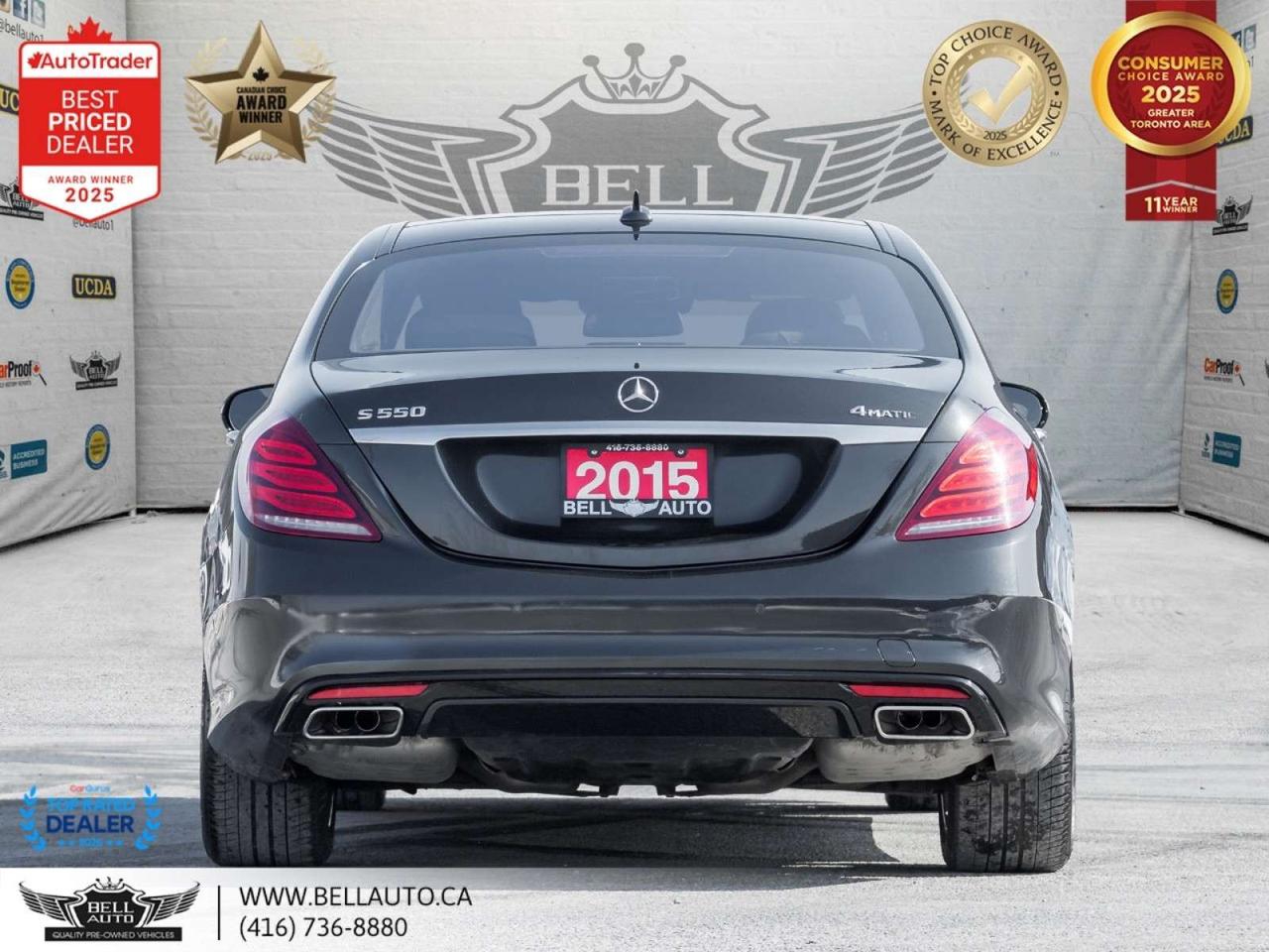 2015 Mercedes-Benz S-Class S550 LWB   AMGPKG   PRMPKG   HUD   BRMSTR   SRVCRCRDS   NOACCIDENT Photo