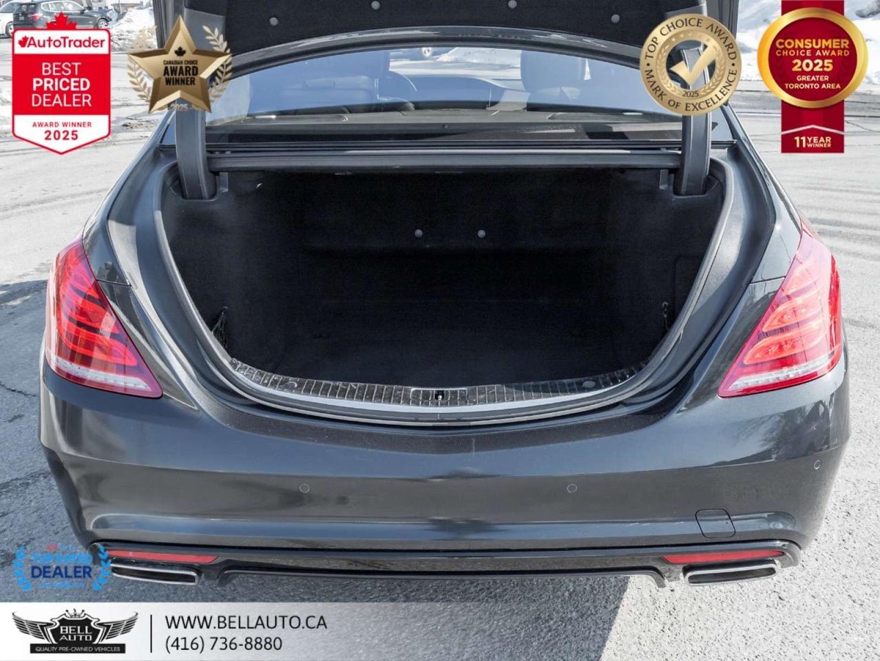 2015 Mercedes-Benz S-Class S550 LWB   AMGPKG   PRMPKG   HUD   BRMSTR   SRVCRCRDS   NOACCIDENT Photo