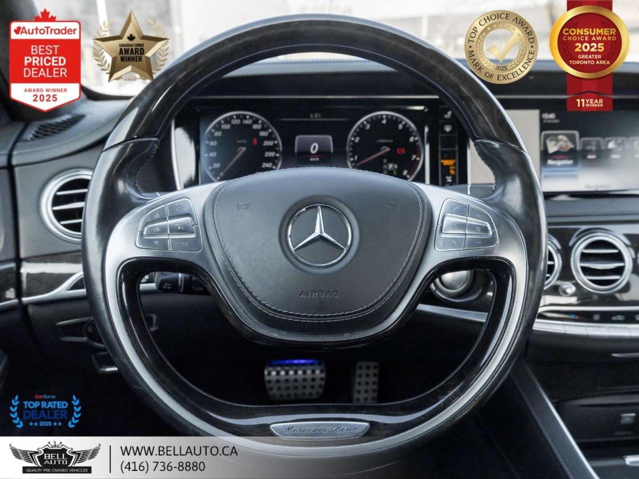 2015 Mercedes-Benz S-Class S550 LWB   AMGPKG   PRMPKG   HUD   BRMSTR   SRVCRCRDS   NOACCIDENT Photo