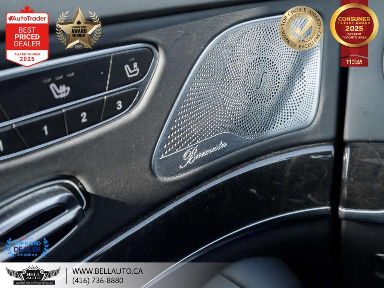 2015 Mercedes-Benz S-Class S550 LWB   AMGPKG   PRMPKG   HUD   BRMSTR   SRVCRCRDS   NOACCIDENT Photo