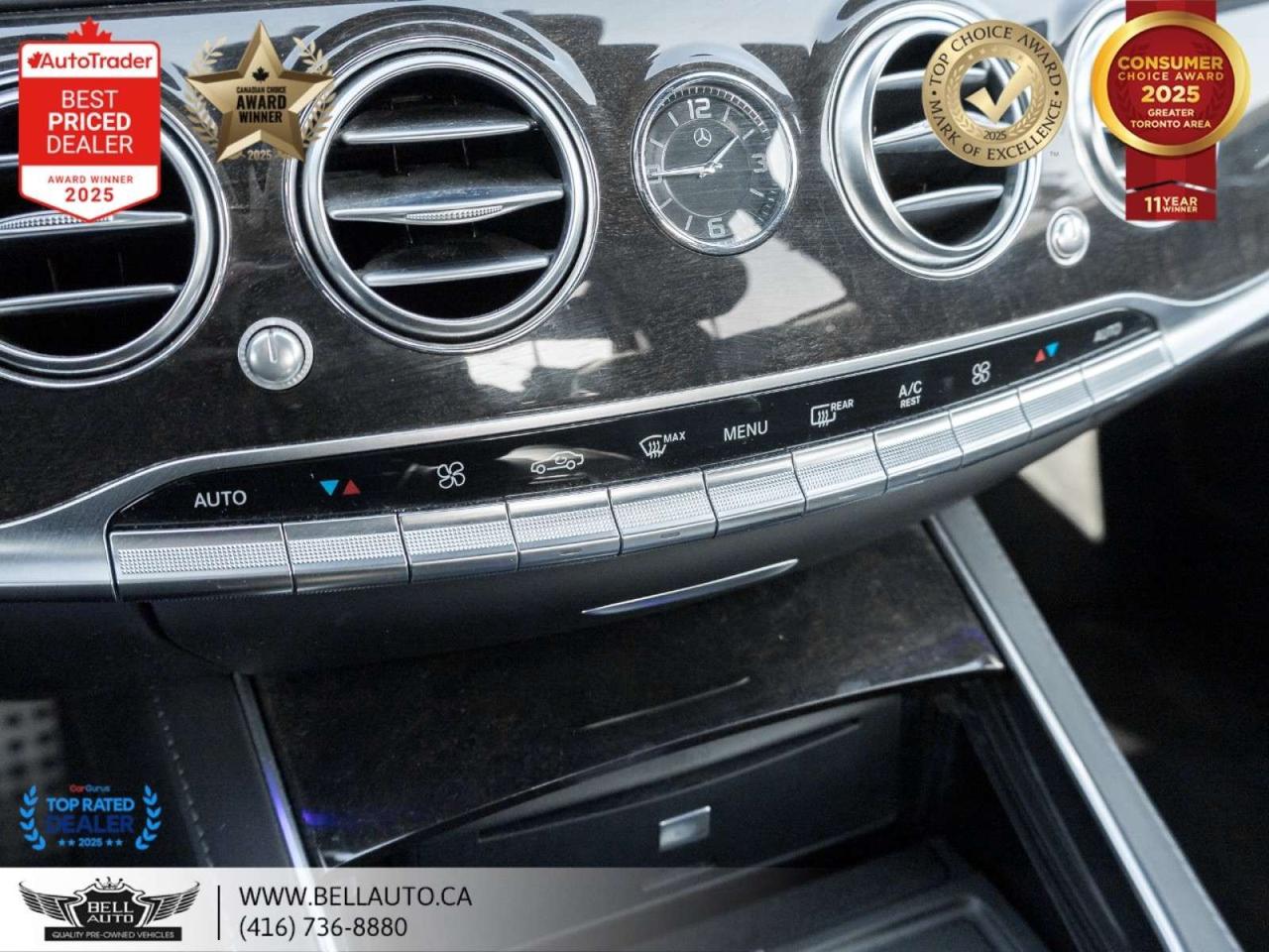 2015 Mercedes-Benz S-Class S550 LWB   AMGPKG   PRMPKG   HUD   BRMSTR   SRVCRCRDS   NOACCIDENT Photo