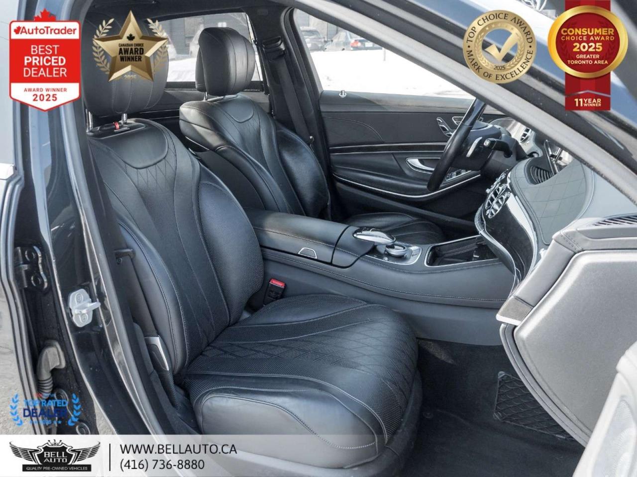 2015 Mercedes-Benz S-Class S550 LWB   AMGPKG   PRMPKG   HUD   BRMSTR   SRVCRCRDS   NOACCIDENT Photo