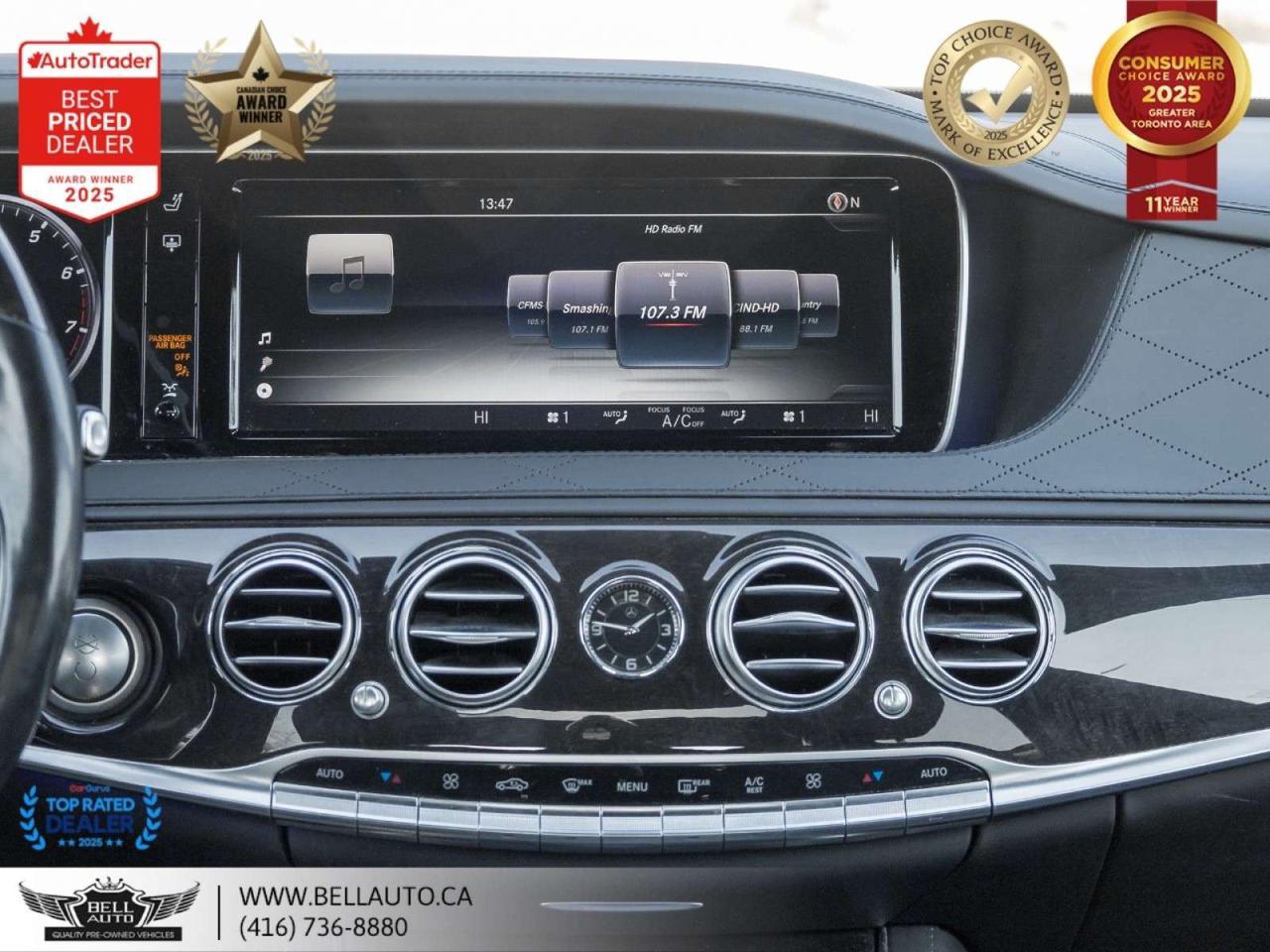 2015 Mercedes-Benz S-Class S550 LWB   AMGPKG   PRMPKG   HUD   BRMSTR   SRVCRCRDS   NOACCIDENT Photo