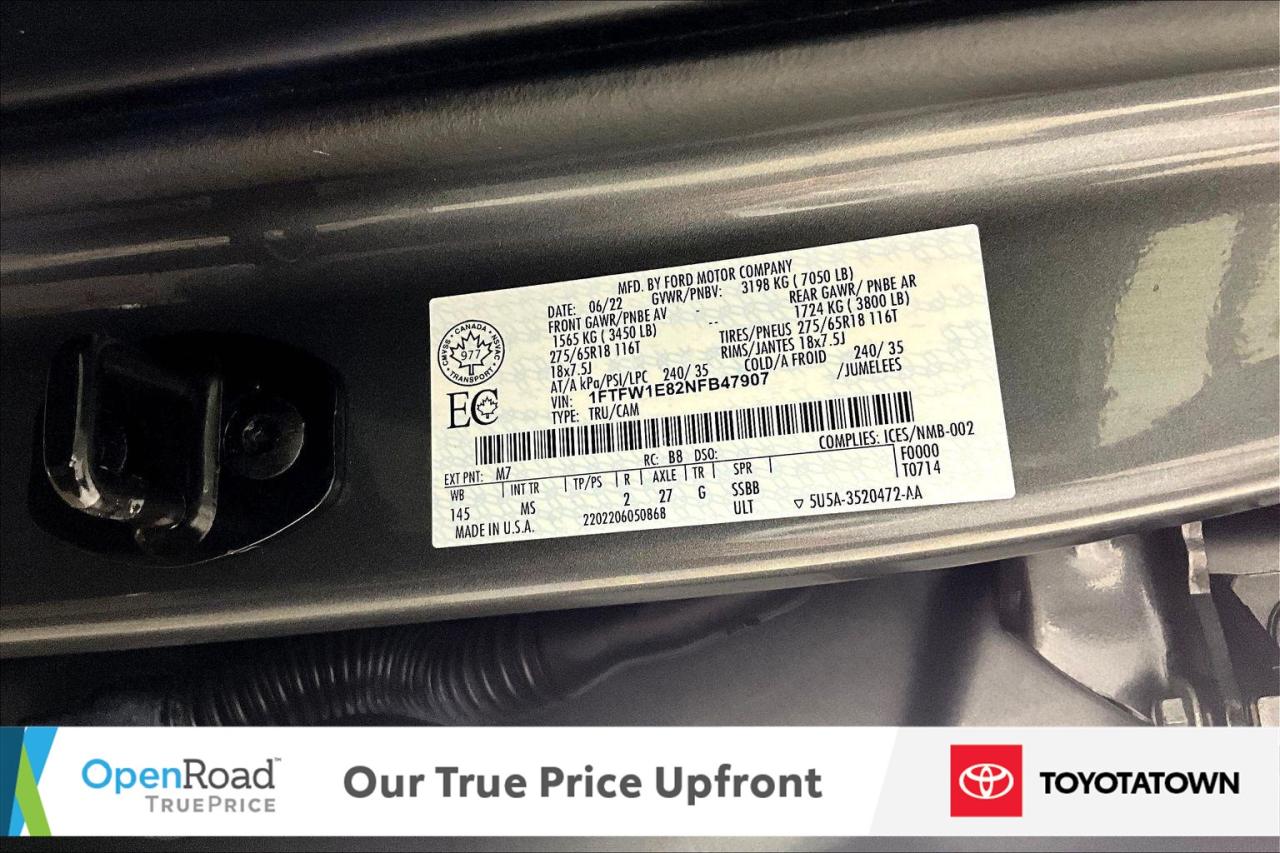 2022 Ford F-150 XLT! LOW MILEAGE! ELIGIBLE FOR OPEN ROAD LEASING! Photo