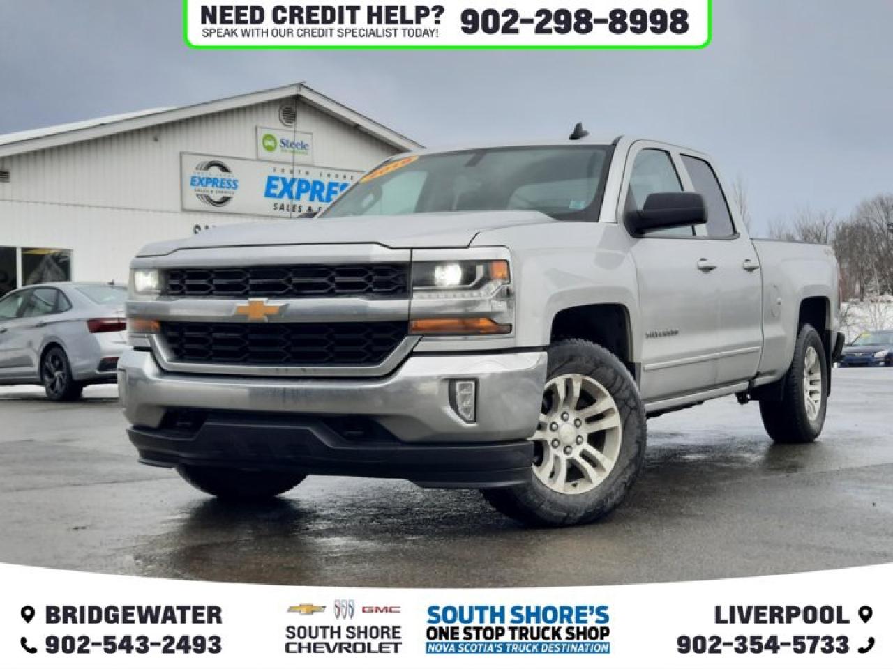 Recent Arrival! Silver Ice Metallic 2019 Chevrolet Silverado 1500 LD LT For Sale, Bridgewater 4WD 6-Speed Automatic Electronic with Overdrive EcoTec3 5.3L V8 4-Wheel Disc Brakes, 4.2 Diagonal Colour Display Driver Info Centre, 6 Speakers, 6-Speaker Audio System, Air Conditioning, Alloy wheels, Body Colour Bodyside Mouldings, Body-Colour Door Handles, Body-Colour Mirror Caps, Body-Colour Pwr-Adjustable Heated Outside Mirrors, Brake assist, CD player, Chevrolet 4G LTE, Chevrolet Connected Access, Chrome Front Bumper, Chrome Grille Surround, Chrome Rear Bumper, Colour-Keyed Carpeting Floor Covering, Deep-Tinted Glass, Delay-off headlights, Driver & Fr Passenger Illuminated Vanity Mirrors, Driver vanity mirror, Dual front side impact airbags, Electronic AutoTrac Transfer Case, Electronic Stability Control, Emergency communication system: OnStar and Chevrolet connected services capable, Exterior Parking Camera Rear, Front reading lights, Front wheel independent suspension, Fully automatic headlights, HD Radio, High-Intensity Discharge Headlights, Illuminated entry, Leather Wrapped Steering Wheel, Low tire pressure warning, Manual Tilt-Wheel Steering Column, OnStar & Chevrolet Connected Services Capable, Outside temperature display, Passenger vanity mirror, Power steering, Power windows, Preferred Equipment Group 1LT, Radio data system, Radio: AM/FM 8 Diagonal Colour Touch Screen, Rear 60/40 Folding Bench Seat (Folds Up), Rear reading lights, Rear Wheelhouse Liners, Remote Keyless Entry, Remote Locking Tailgate, Single Slot CD/MP3 Player, SiriusXM, Speed control, Split folding rear seat, Steering Wheel Audio Controls, Tilt steering wheel, Traction control, Trip computer.