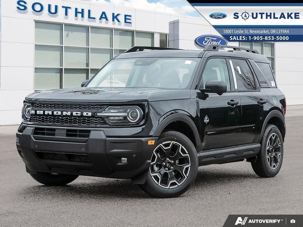 <p>The 2026 Ford Bronco Sport Outer Banks in Black with 4x4 capabilities and an automatic transmission is built for those who crave adventure with a touch of luxury. This new SUV seamlessly combines robust functionality with refined style.</p><p>The Bronco Sport boasts an eye-catching exterior in sleek black, complemented by stylish alloy wheels that underscore its commanding presence. Inside, you'll find a thoughtfully designed cabin that promises comfort and convenience. With amenities such as heated seats, power windows, and a heated steering wheel, every drive is a pleasure.</p><p>Equipped with advanced technology, this SUV features a host of modern conveniences including a backup camera, Bluetooth connection, and smart device integration. Safety is paramount, and the Bronco Sport has it all — from adaptive cruise control to lane assist and parking sensors, making every journey secure and enjoyable.</p><p>Perfectly suited for families, outdoor enthusiasts, and anyone in search of a reliable, stylish SUV, the 2026 Ford Bronco Sport Outer Banks is ready to elevate your driving experience. Contact us today to learn more about this vehicle and how it can transform your adventures.</p> <p>Here at Southlake Ford we take great pains to make sure our inventory on our site is as up to date as possible so our stock availability is updated twice per day. We know you've spent hours researching your vehicle of choice so we want to make it as easy as possible once you've made your decision. If the vehicle is listed on on our website, it is either in stock, or in-transit and available. Vehicle ETA's can vary but we register the vehicle once you've purchased it so all programs/incentives are protected. </p><p>Now for the fun stuff! Southlake Ford is proud to be partnering with Overdrive Automotive for all of your aftermarket needs or modifications. Lift kits, tires, wheels, winches, you name it and we can get it done. See in store or on our social channels for more details or goto <a target=_blank rel=noopener noreferrer nofollow href=http://www.overdriveauto.com>www.overdriveauto.com</a> </p>