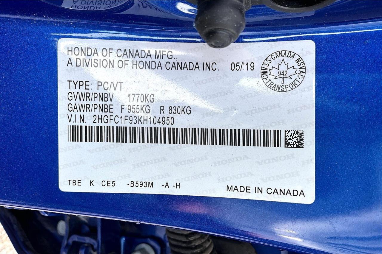 2019 Honda Civic Sedan TOURING   FULLY LOADED!   LEATHER   SUNROOF   NAVI Photo