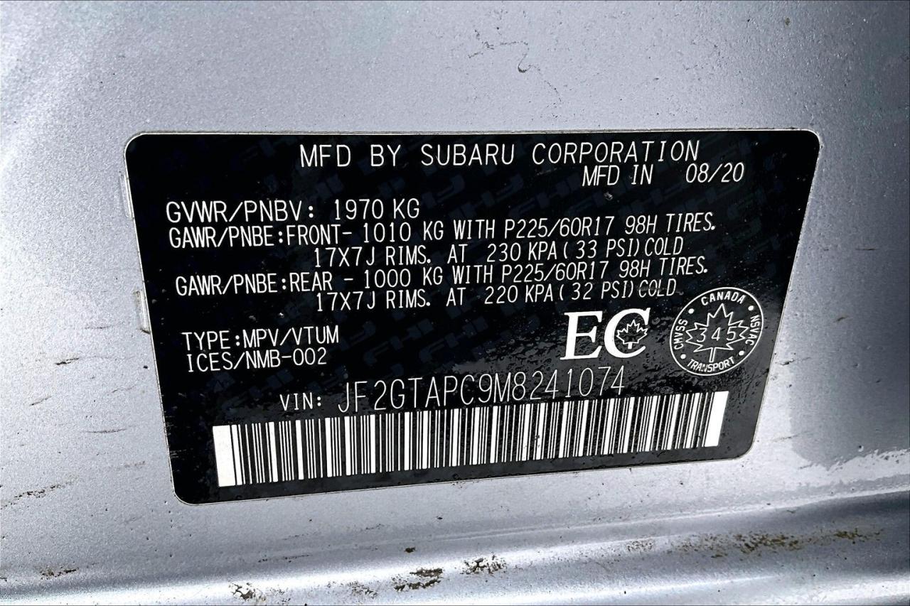 2021 Subaru Crosstrek TOURING AWD   EYESIGHT   NO ACCDIENT   WINTER SET Photo