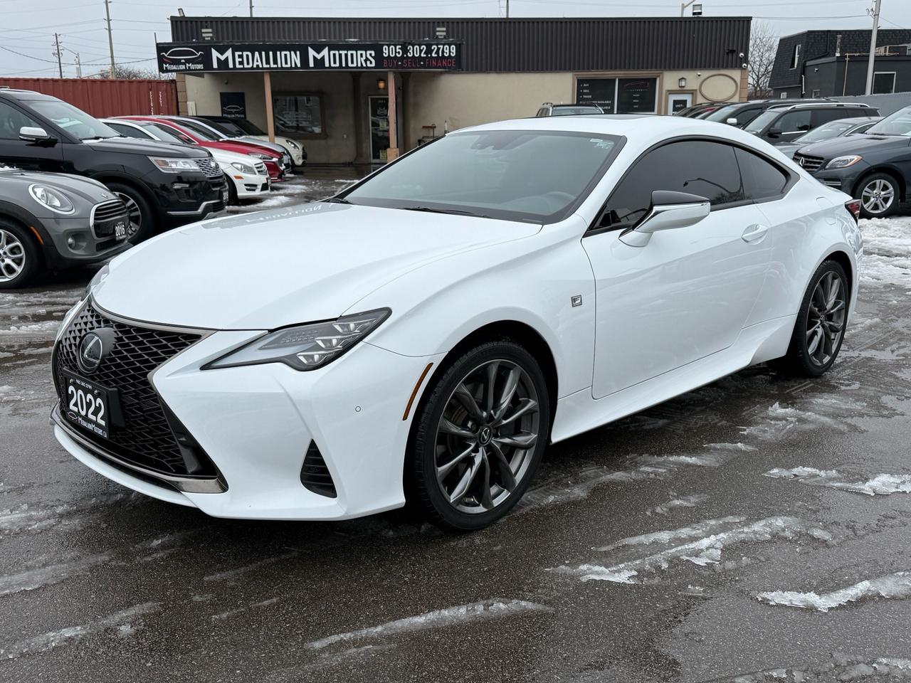 2022 Lexus RC RC 350 AWD F-SPORT 3 ACCIDENT FREE 1-OWNER RED INT Photo
