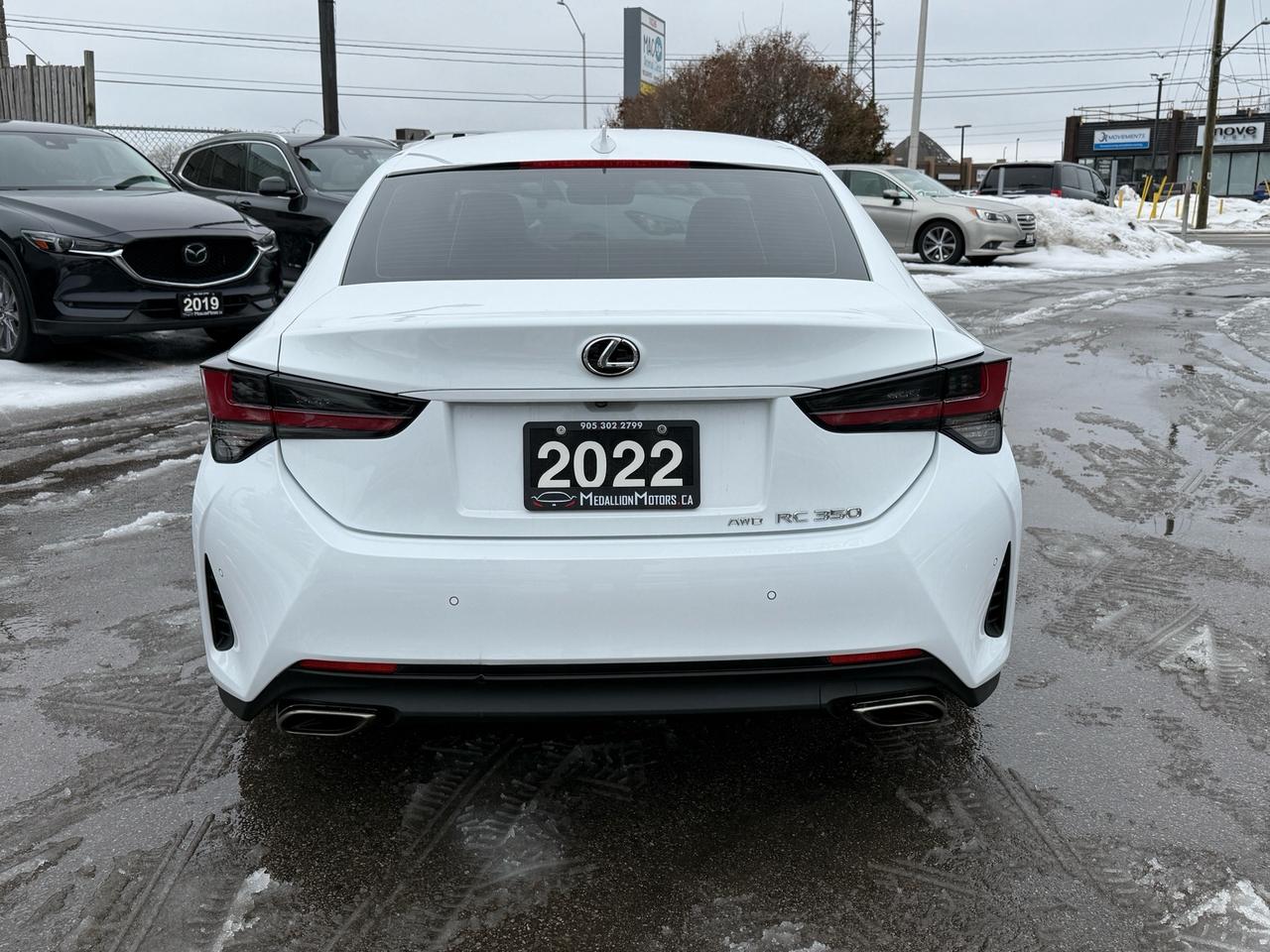 2022 Lexus RC RC 350 AWD F-SPORT 3 ACCIDENT FREE 1-OWNER RED INT Photo