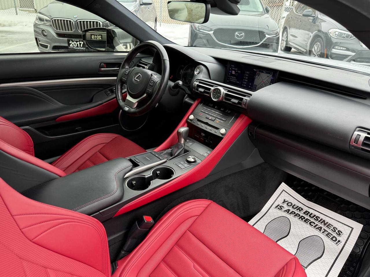 2022 Lexus RC RC 350 AWD F-SPORT 3 ACCIDENT FREE 1-OWNER RED INT Photo