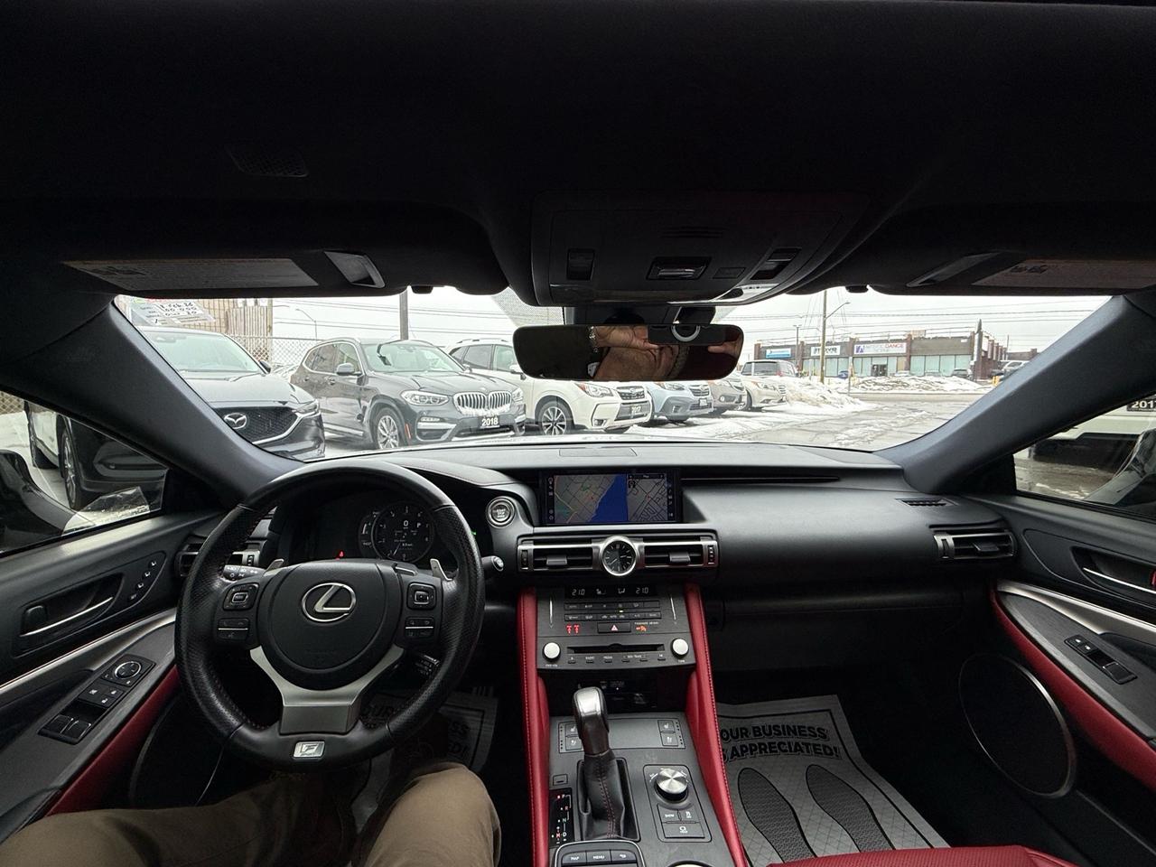 2022 Lexus RC RC 350 AWD F-SPORT 3 ACCIDENT FREE 1-OWNER RED INT Photo