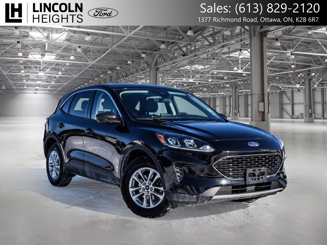 Contact us now: (613) 829-2120  Odometer is 12378 kilometers below market average!    2022 Ford 4D Sport Utility Escape Agate Black Metallic    AWD    AWD 1.5L EcoBoost      A quality Lincoln Heights Ford Pre Owned Special!, AWD.    Here at Lincoln Heights we offer many options to help you find the vehicle that is right for you! Our New Vehicles come with a 3-year/60,000 km Major Component warranty and a 5-year/100,000 km Powertrain warranty. All of our Used Vehicles come with a Carfax Report and are delivered with a 3-month/5,000 km Major Component warranty or the remainder of the manufacture warranty, whichever is greater. Taxes and licensing extra, contact us at 613-829-2120 for more details!