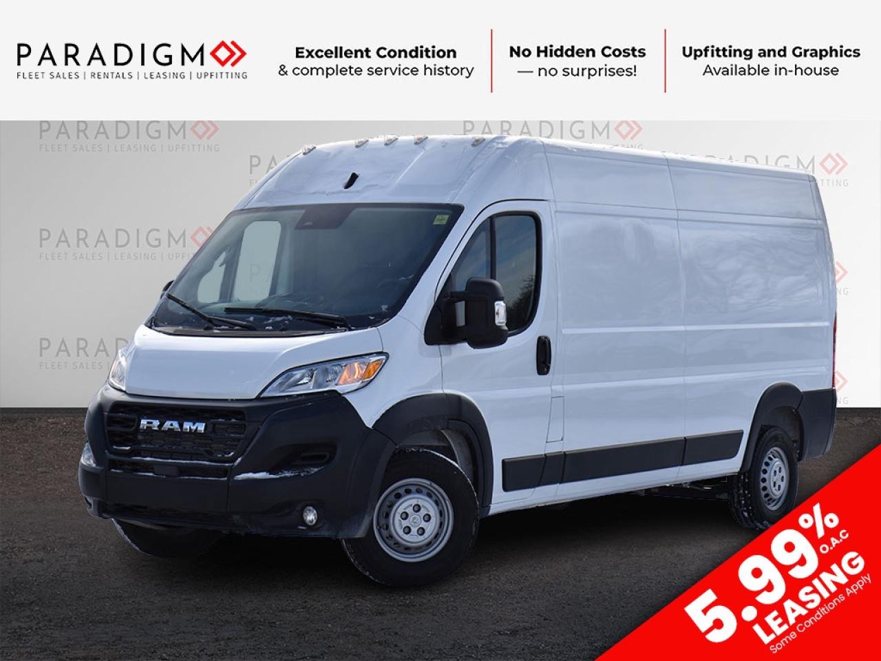 2025 RAM ProMaster Cargo Van 2500 159" High Roof - Ready to Customize + LOW KM! Photo0