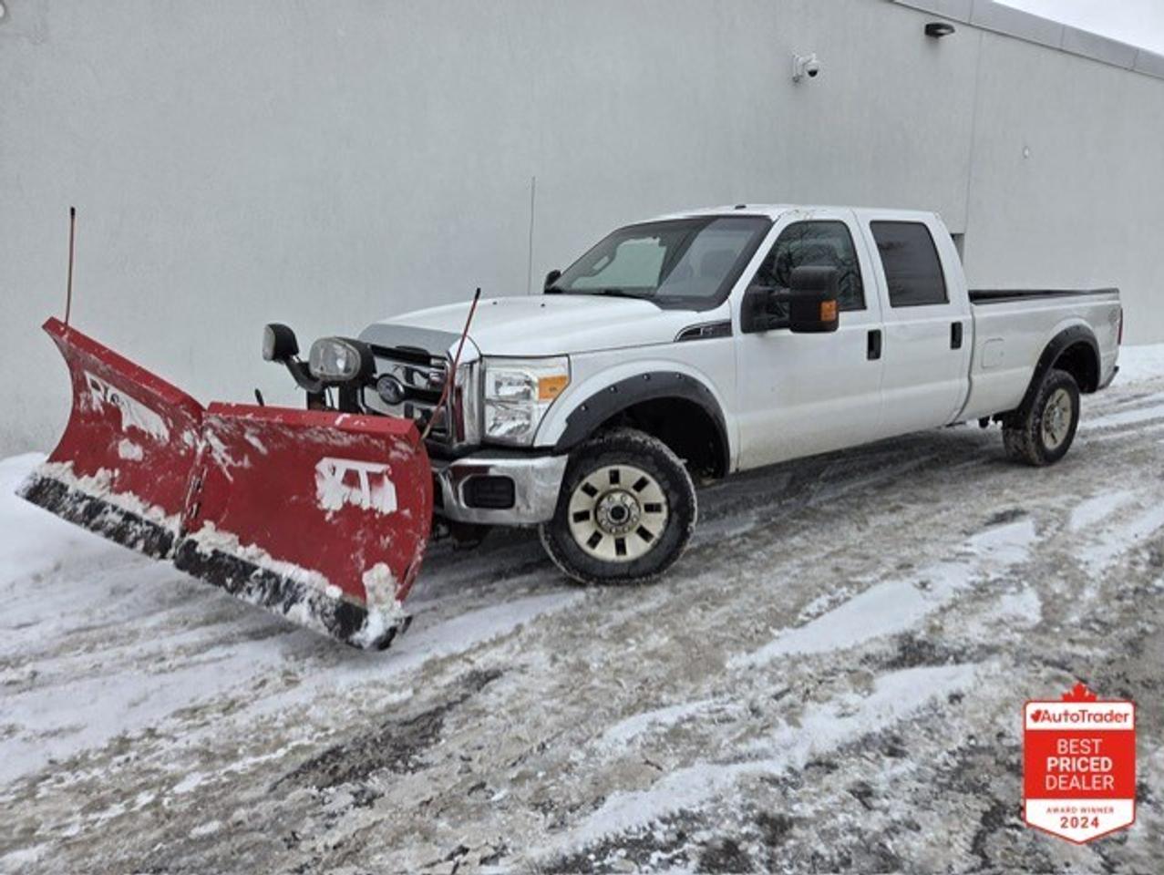 2014 Ford F-250 XLT 4X4-BOSS V SNOW PLOW-CREW CAB-LONG BOX! Photo