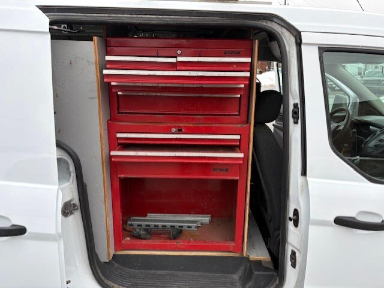 2014 Ford Transit Connect XL LADDER RACK-DIVIDER-SHELF-TOOL CHEST-CERTIFIED! Photo
