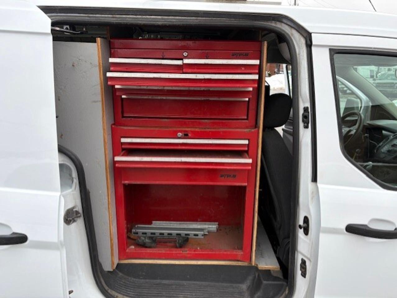 2014 Ford Transit Connect XL LADDER RACK-DIVIDER-SHELF-TOOL CHEST-CERTIFIED! Photo