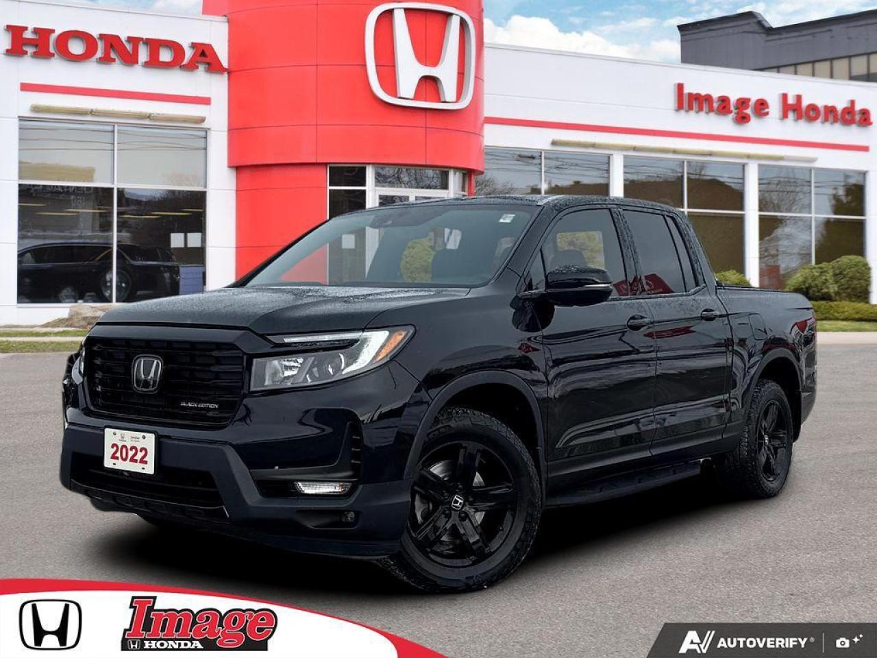 2022 Honda Ridgeline Black Edition AWD   LEATHER   SUNROOF   TONNEAU Photo