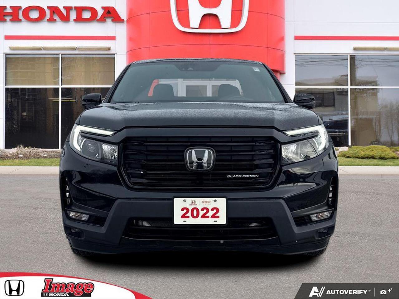 2022 Honda Ridgeline Black Edition AWD   LEATHER   SUNROOF   TONNEAU Photo