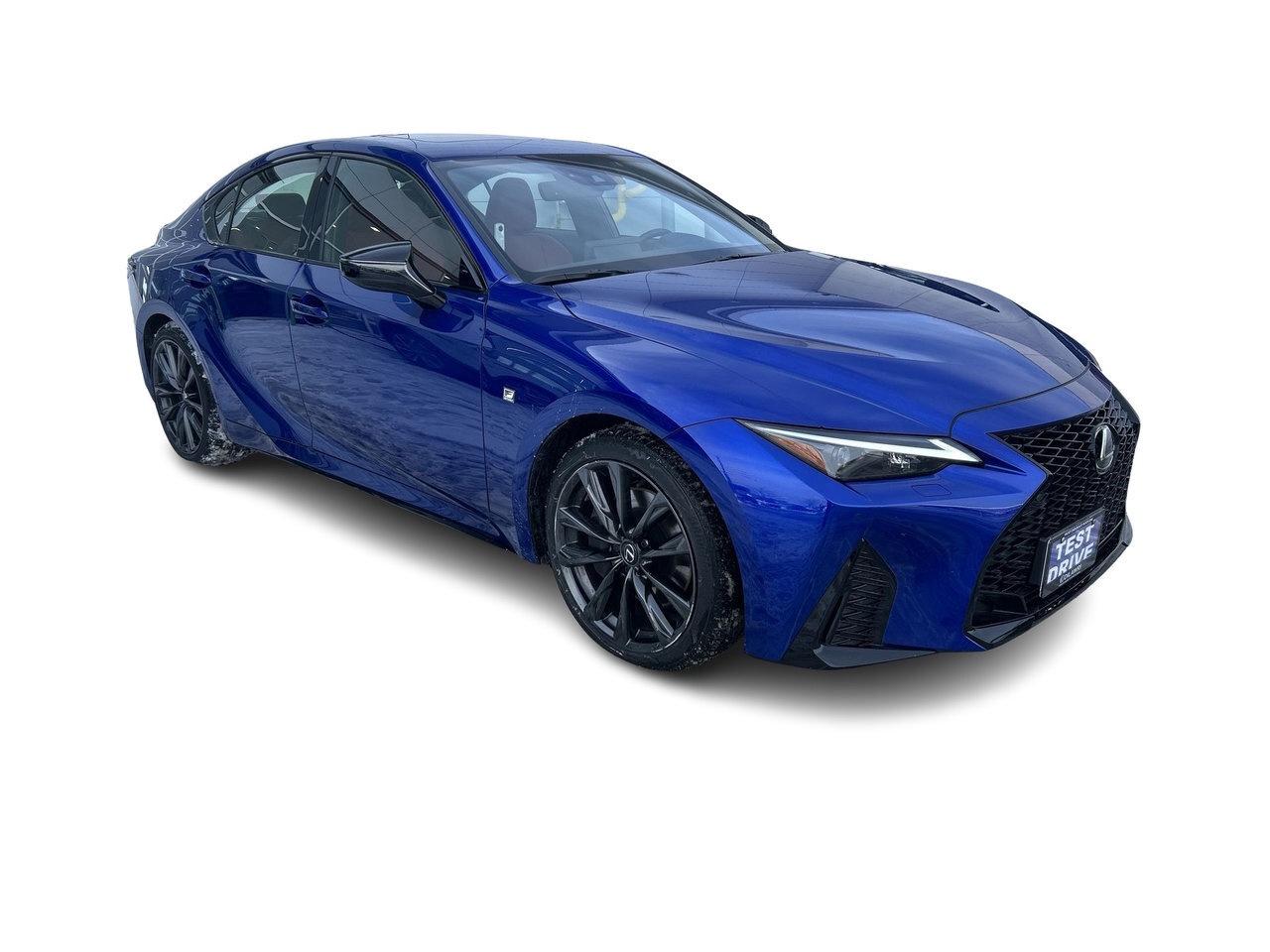 2025 Lexus IS 350 AWD Low KM Sunroof CarPlay Red Interior Photo