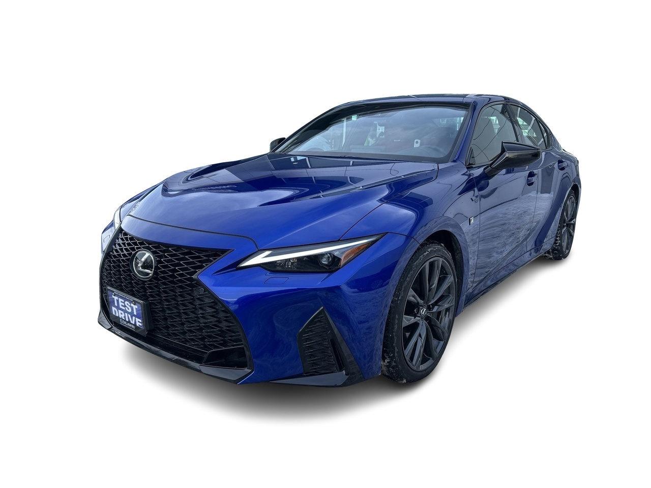 2025 Lexus IS 350 AWD Low KM Sunroof CarPlay Red Interior Photo