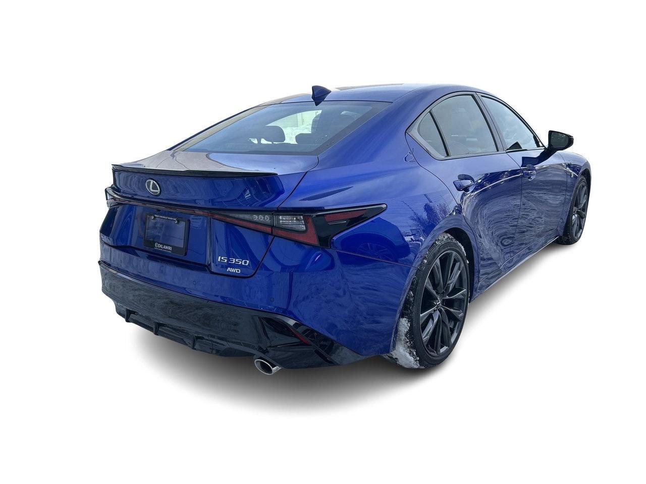 2025 Lexus IS 350 AWD Low KM Sunroof CarPlay Red Interior Photo