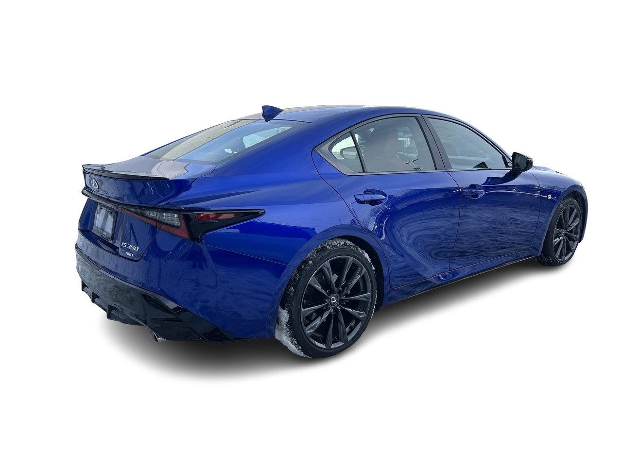 2025 Lexus IS 350 AWD Low KM Sunroof CarPlay Red Interior Photo