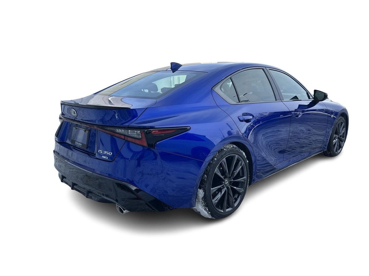 2025 Lexus IS 350 AWD Low KM Sunroof CarPlay Red Interior Photo