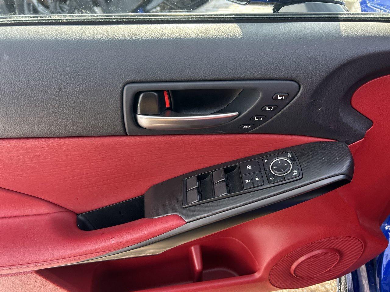 2025 Lexus IS 350 AWD Low KM Sunroof CarPlay Red Interior Photo