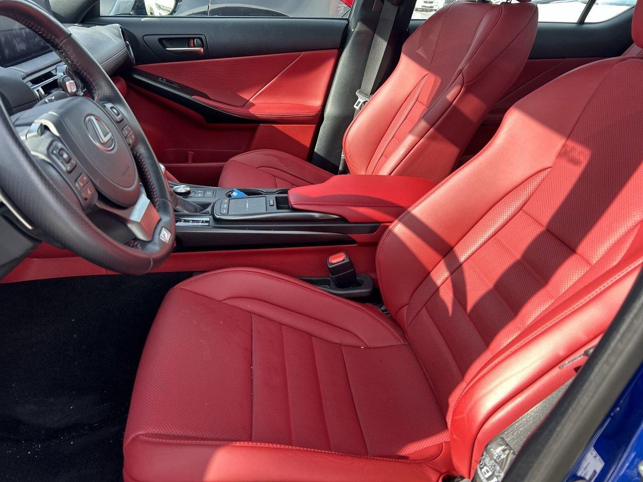2025 Lexus IS 350 AWD Low KM Sunroof CarPlay Red Interior Photo