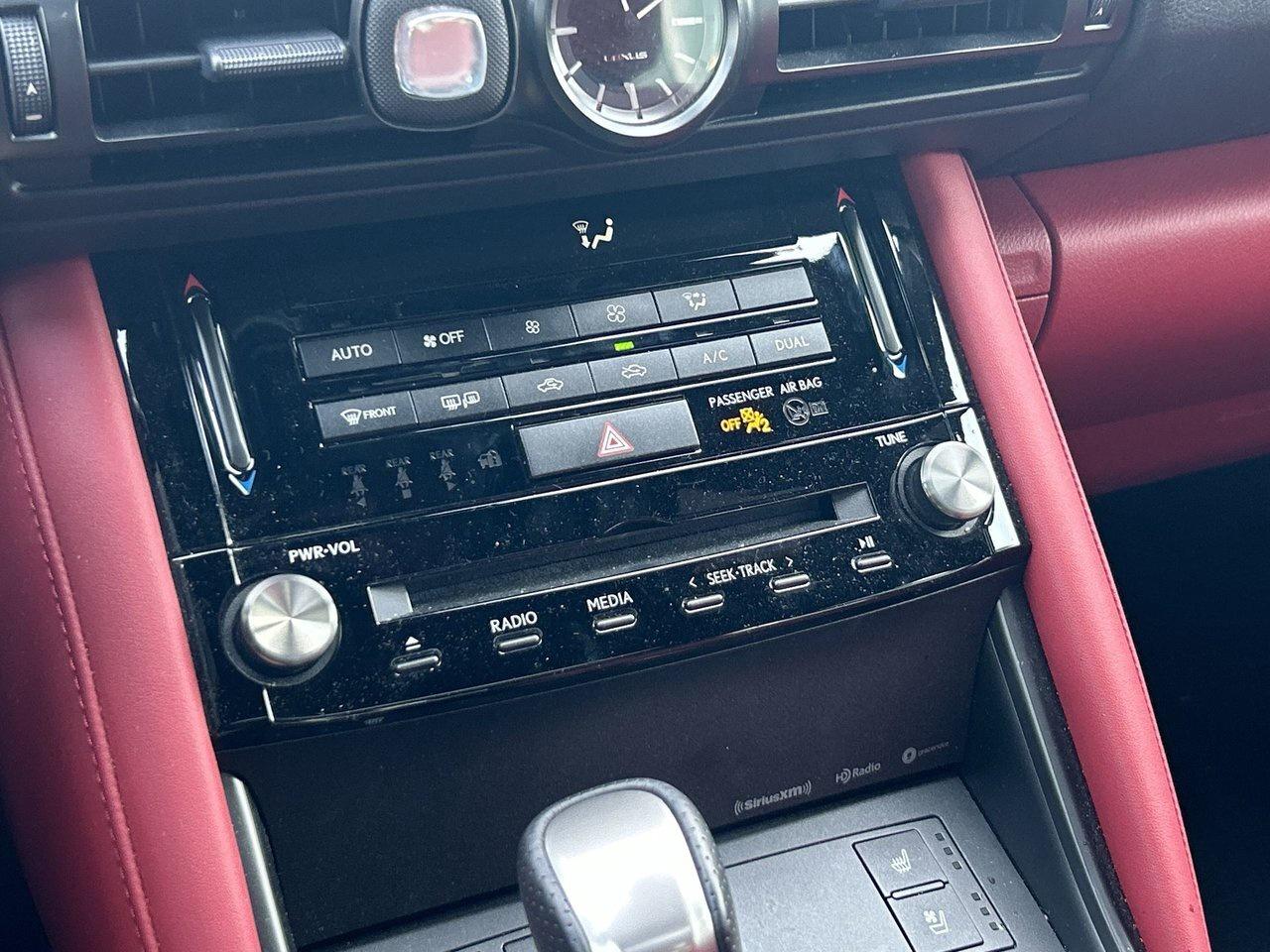 2025 Lexus IS 350 AWD Low KM Sunroof CarPlay Red Interior Photo