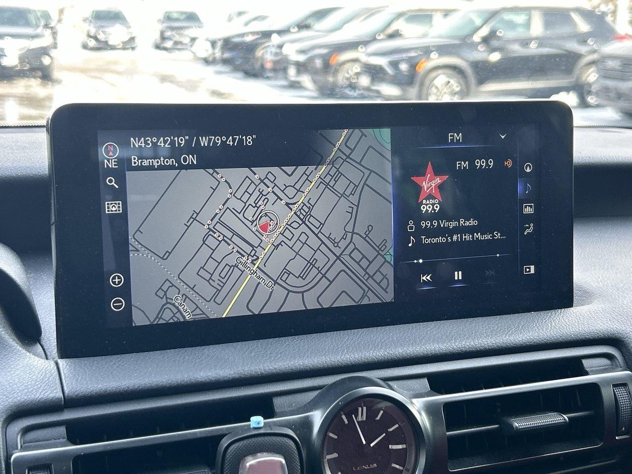 2025 Lexus IS 350 AWD Low KM Sunroof CarPlay Red Interior Photo