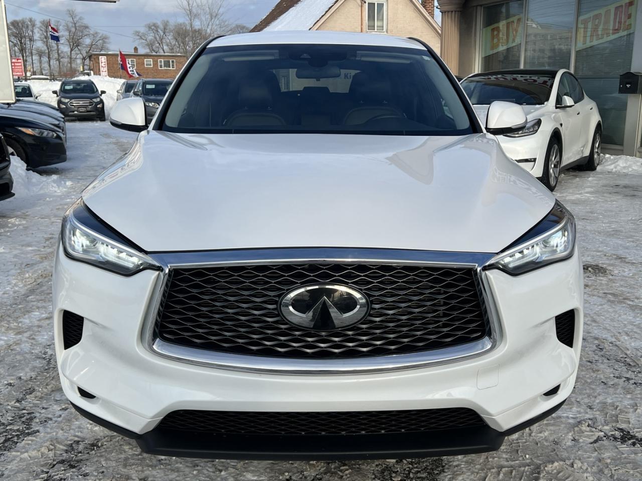 2021 Infiniti QX50 PURE Pearl White Leather   Remote Start   Rev Cam Photo