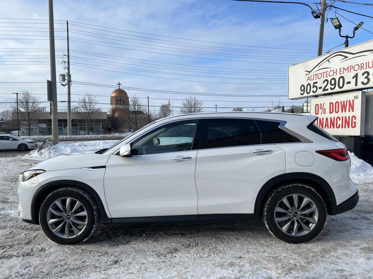 2021 Infiniti QX50 PURE Pearl White Leather   Remote Start   Rev Cam Photo