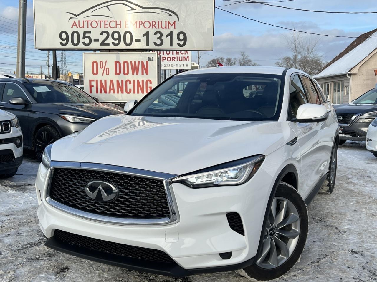 2021 Infiniti QX50 PURE Pearl White Leather   Remote Start   Rev Cam Photo