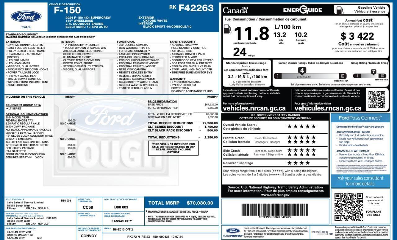 2024 Ford F-150 XLT Black Appearance   Tailgate Step Photo