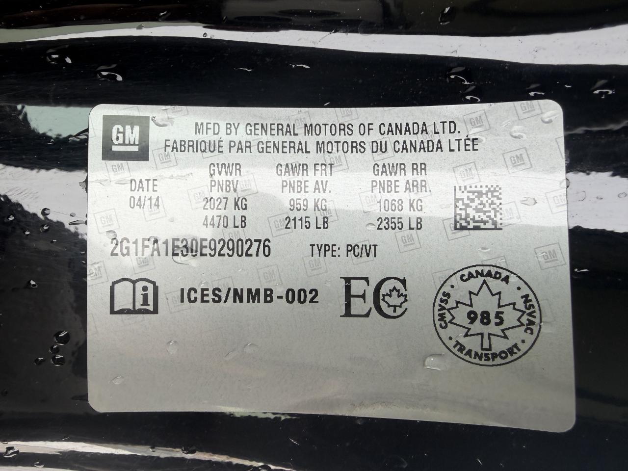 2014 Chevrolet Camaro 2LS /AUTO / 97886 KMS !!!! / CAR FAX CLEAN / MINT Photo