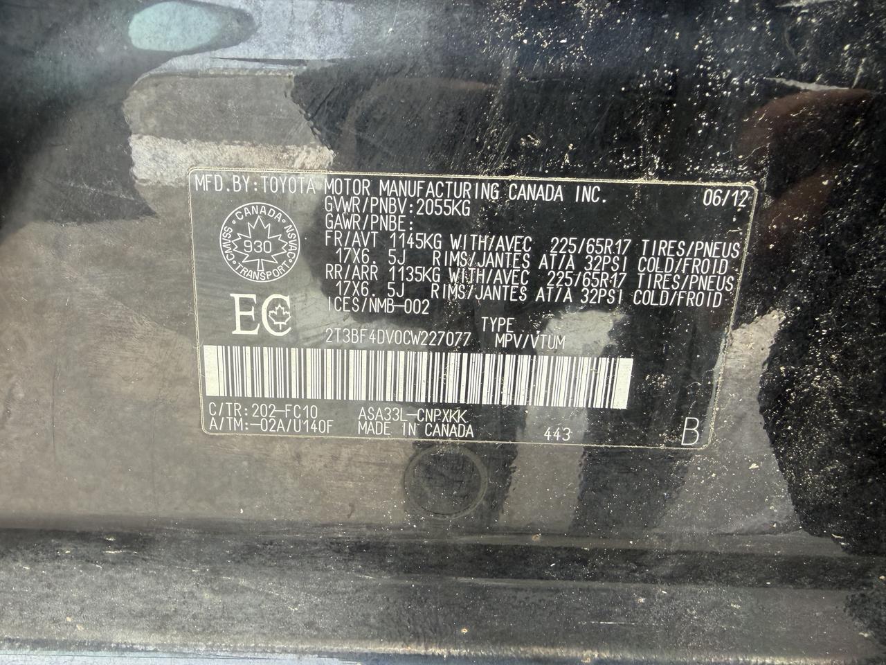 2012 Toyota RAV4 !!! JUST SOLD SOLD SOLD !!! 4WD !! 76849 KMS !!! Photo