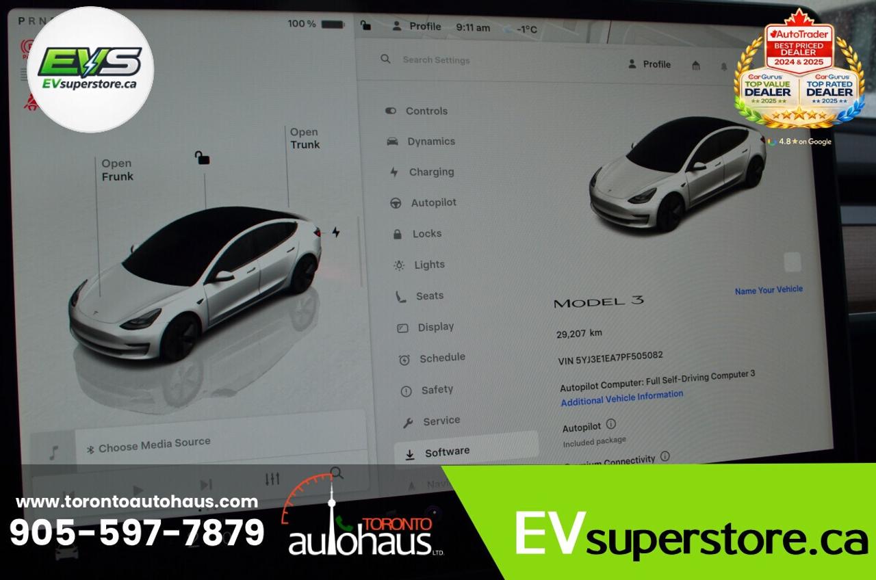 2023 Tesla Model 3 LFP I OVER 100 TESLAS I EVSUPERSTORE.CA Photo