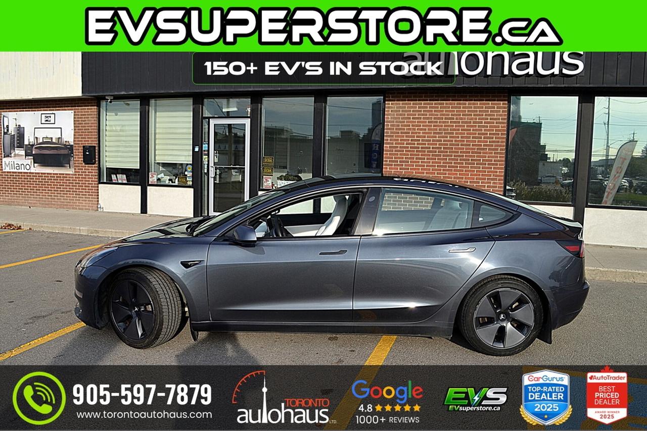 2022 Tesla Model 3 LR AWD I WHITE INTERIOR I OVER 100 TESLAS EVSUPERS Photo