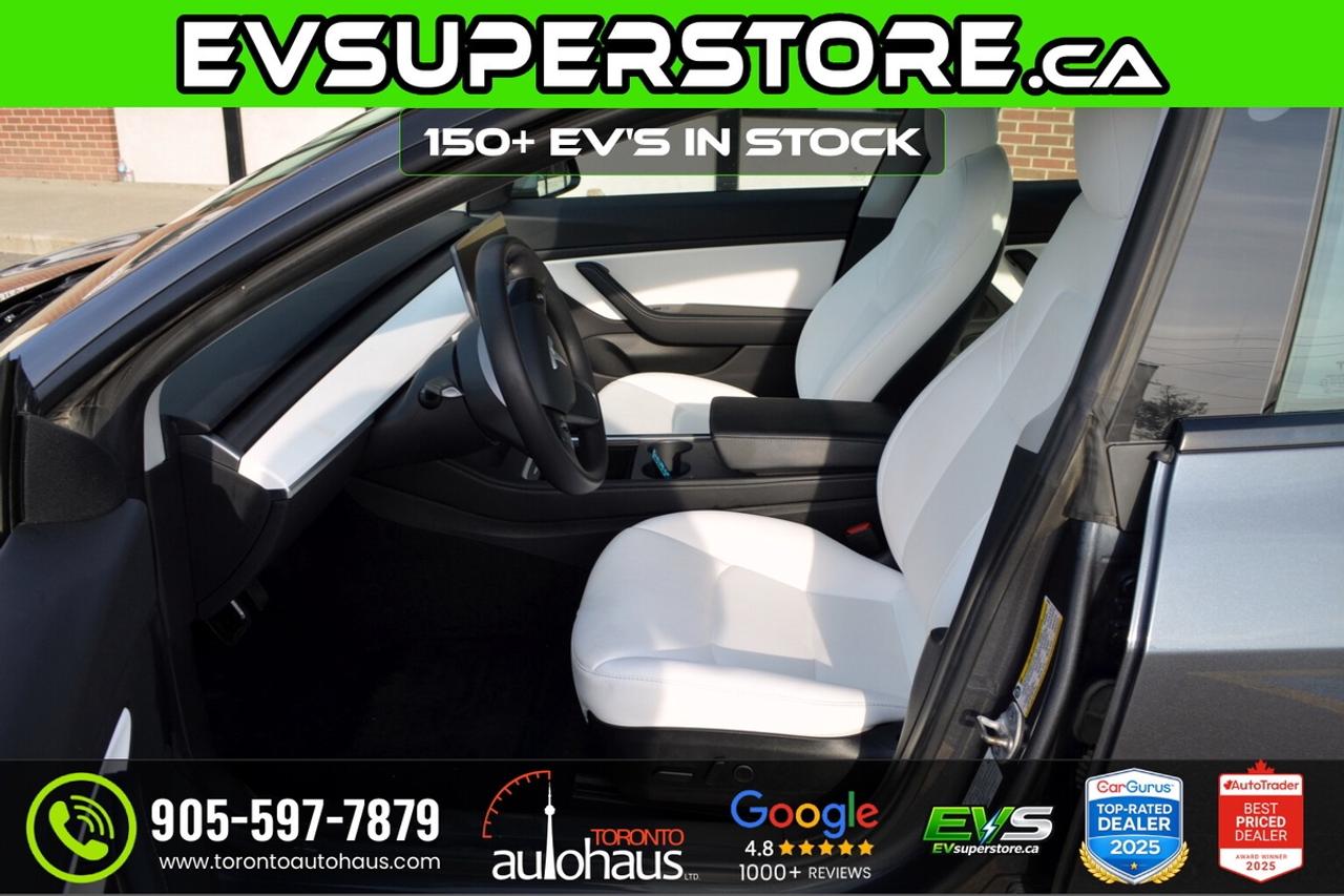 2022 Tesla Model 3 LR AWD I WHITE INTERIOR I OVER 100 TESLAS EVSUPERS Photo