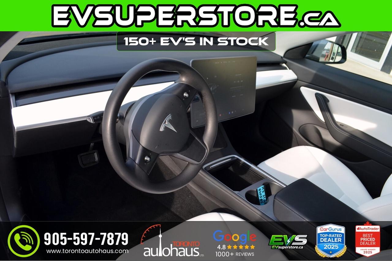 2022 Tesla Model 3 LR AWD I WHITE INTERIOR I OVER 100 TESLAS EVSUPERS Photo
