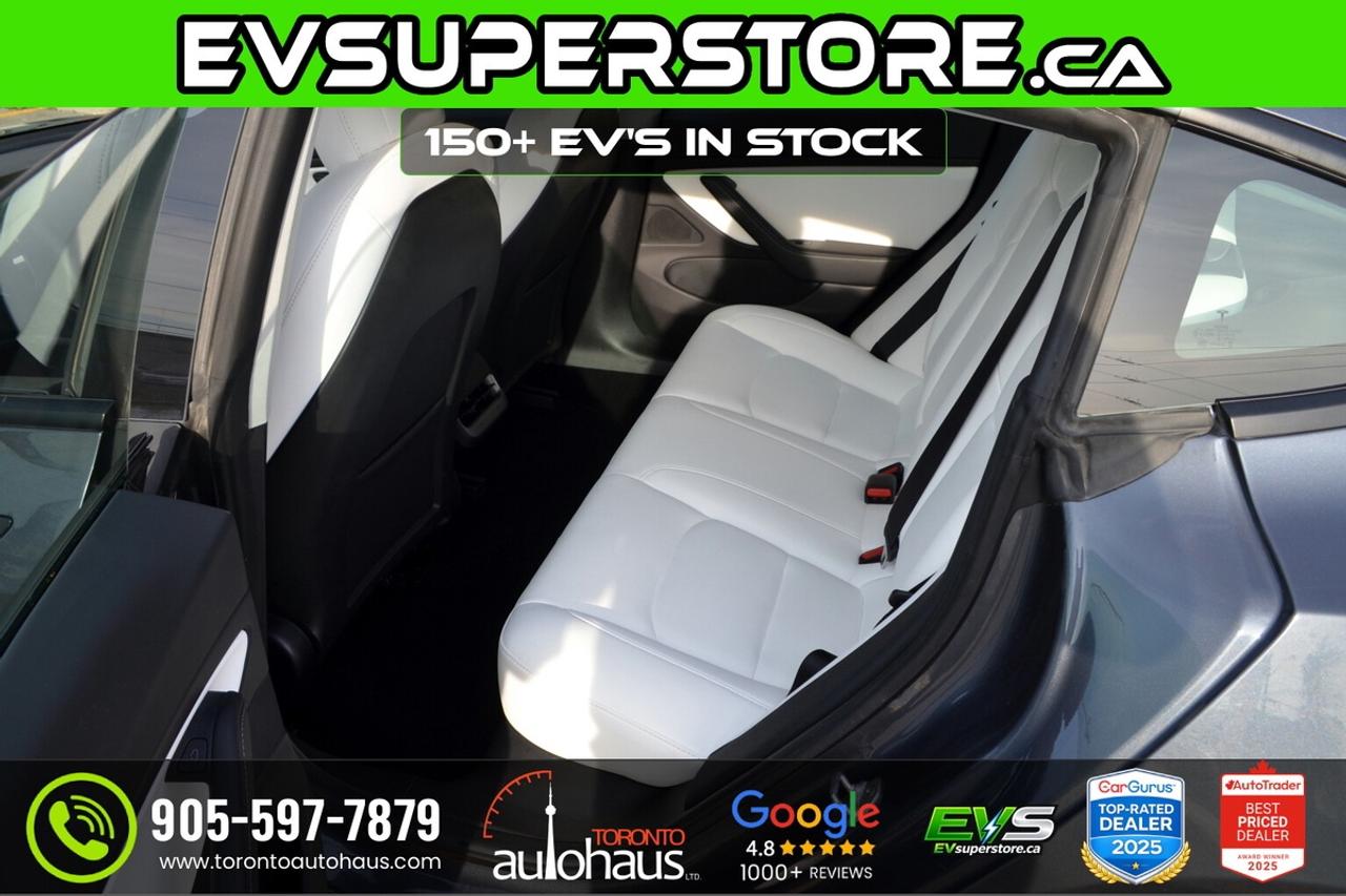 2022 Tesla Model 3 LR AWD I WHITE INTERIOR I OVER 100 TESLAS EVSUPERS Photo