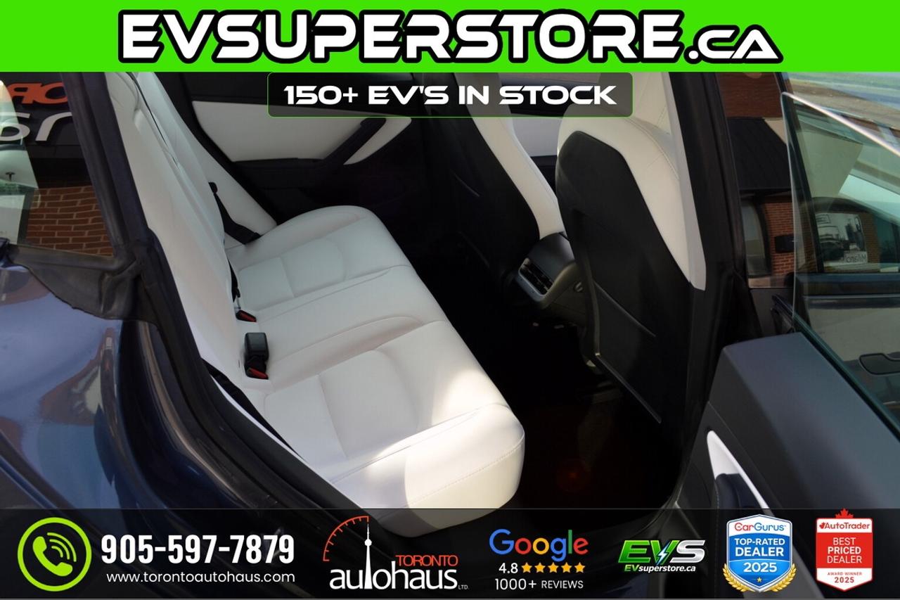 2022 Tesla Model 3 LR AWD I WHITE INTERIOR I OVER 100 TESLAS EVSUPERS Photo