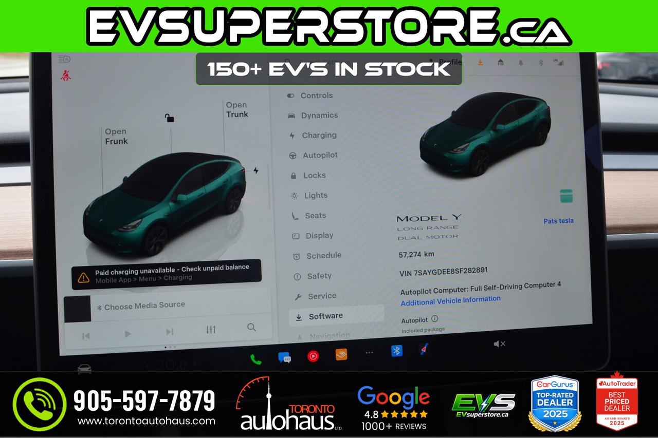 2025 Tesla Model Y LR AWD I OVER 100 TESLAS EVSUPERSTORE.CA Photo