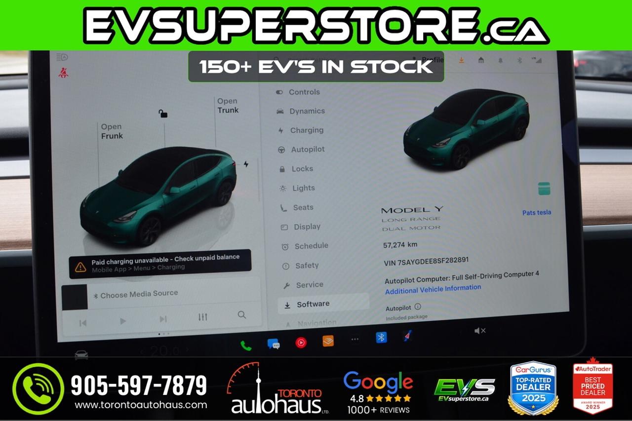 2025 Tesla Model Y LR AWD I OVER 100 TESLAS EVSUPERSTORE.CA Photo