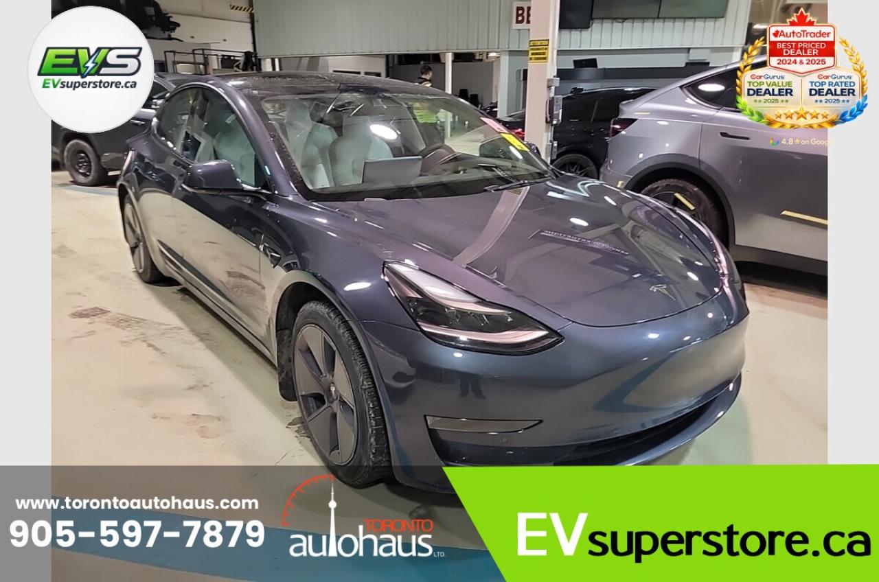2022 Tesla Model 3 WHITE INTERIOR I OVER 100 TESLAS I EVSUPERSTORE.CA Photo
